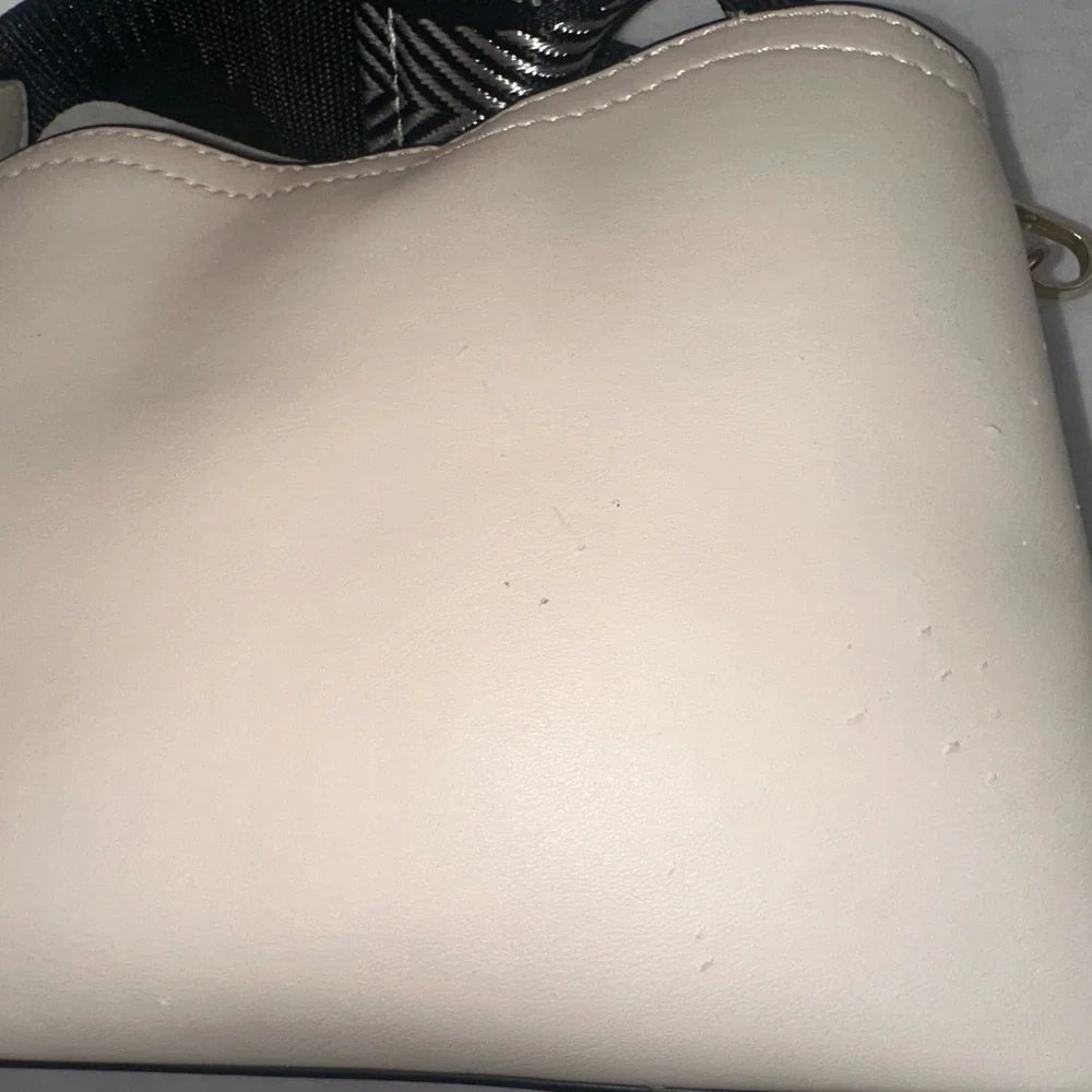 Chic Cream Butterfly Crossbody Bag